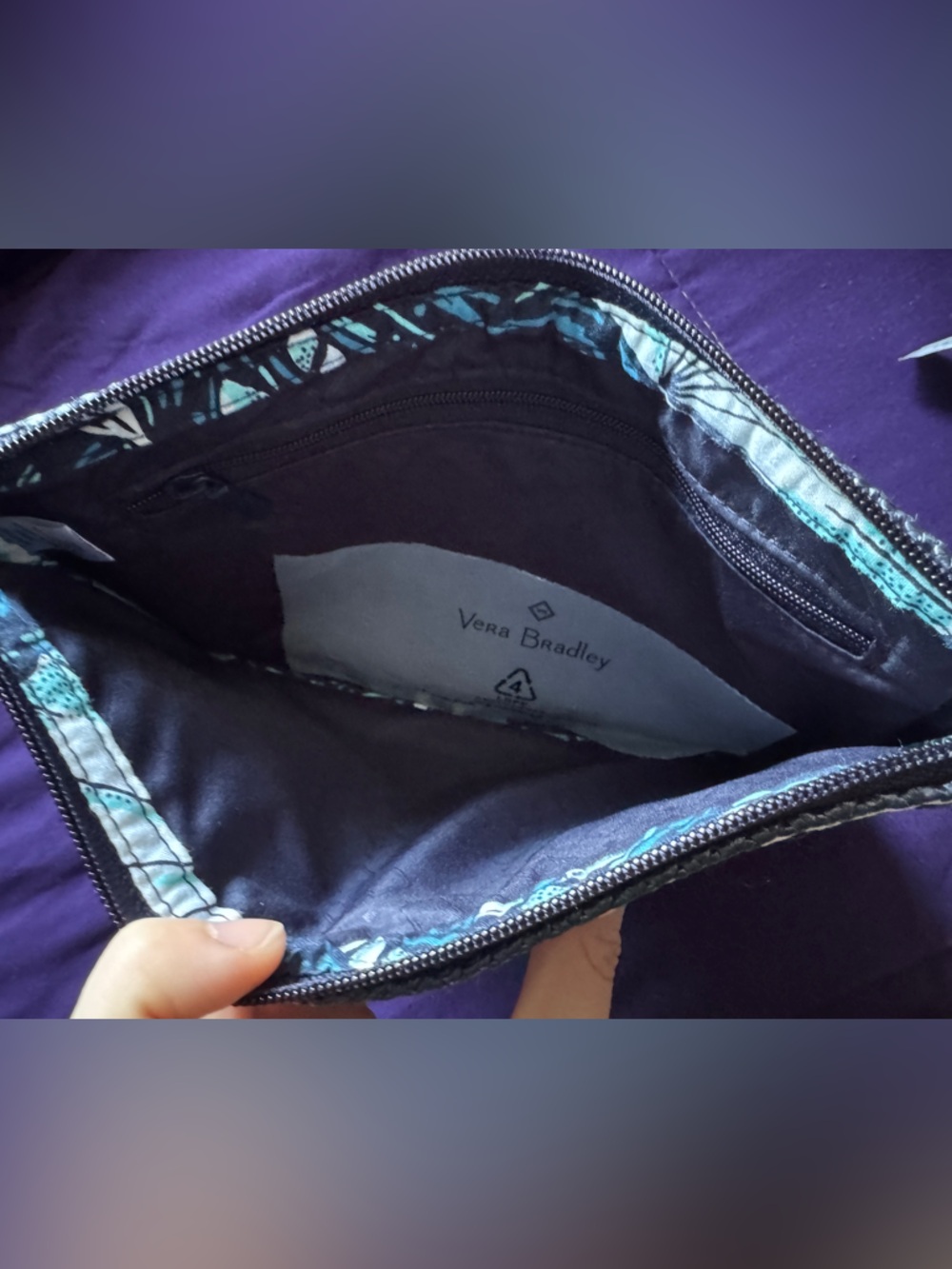 Vera Bradley Sailboat Straw Beach Wristlet Clutch NWT - Picture 9 of 12